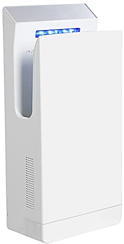 QL Händetrockner Elektrisch mit UVC-Sterilisation und HEPA-Filter,1350w,Anionen-Funktion,für Gewerbliche Toiletten,Weiß