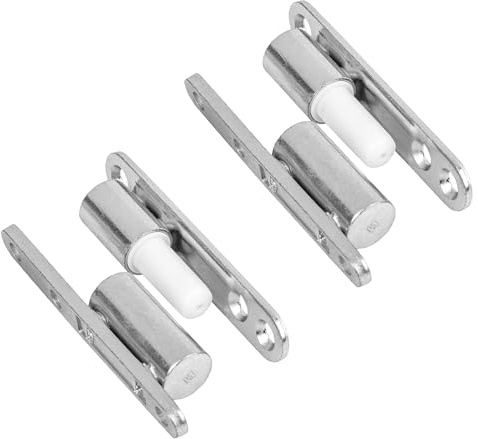 Gedotec 2x Türschaniere Holztür Innen | Aufschraubbänder Renovier-Bänder Gleitlagertechnik [Wartungsfrei] | Türbänder für Holz-Türstöcke 2-teilig Stahl verzinkt | Aufschraub-Scharnier Ø 15 mm