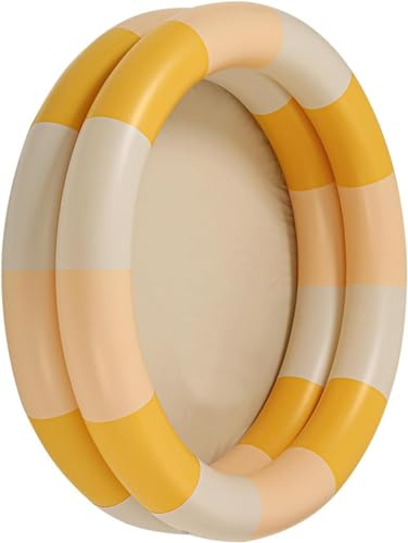 Aufblasbares Schwimmbecken – Aufblasbares Kinderplanschbecken im Retro-Stil | Retro-Stil, Für drinnen und draußen geeignet, Zusammenklappbar, Einfach zu transportieren, Aus verstärktem PVC