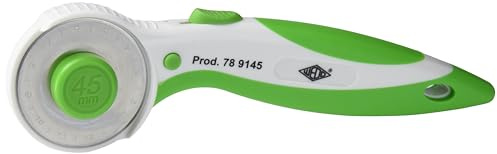 WEDO 789145 Rollmesser Comfortline mit Schiebemechanismus für präzise Schnitte 45 mm Durchmesser Grün Regulär