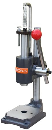BOKA Handhebelpresse 1T, Dornpresse Manuelle, AP-1S | Tischpresse aus Gusseisen, Einstellbare Presshöhe, Für Stanzen, Lager, DIY Metallbearbeitung