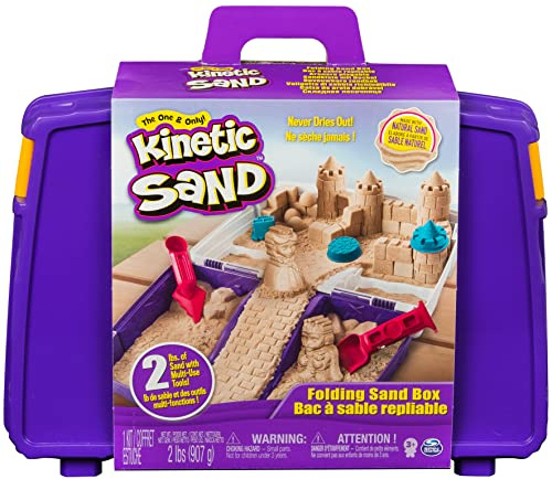 Kinetic Sand 6037447 Sandspiel Koffer mit 907 g Sand