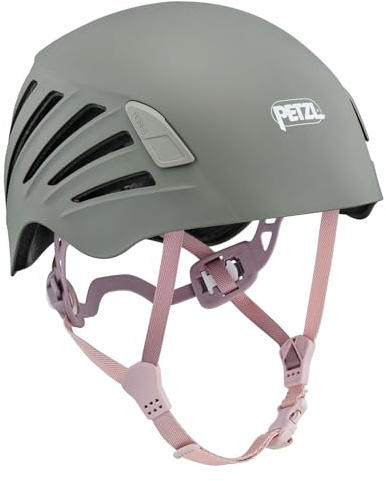 PETZL BOREA Damen Kletterhelm, Jungle Grün, 52–58 cm, Leichter Helm für Klettern Bergsteigen Klettersteig, robust mit Stirnlampenhalterung, 305 g