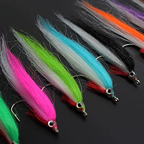 Tigofly Angelköder-Set, 20 Stück, UV-Farben, Hartkohlenstoff, für Polar, Frittieren, Lachs, Forelle, Meer, Barsch, Stahlkopf, Elritze, Fliegenfischen, Fliegenfischen