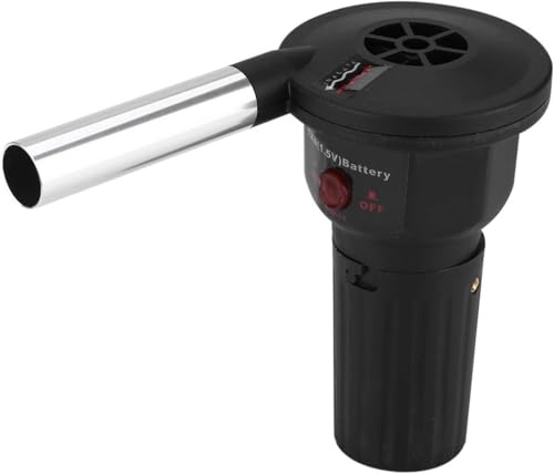 Hominas Grillgebläse Tragbar, Blasebalg Grill Ventilator Raketenofen Radiallüfter Luftgebläse Handgebläse für Outdoor Camping Kochen, 6.5 Zoll