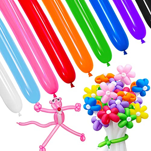 HYKJNBW Lange Luftballons zum Modellieren, 260Q Luftballons, magische Luftballons Twisting Tiere Ballons für Hochzeit Bachlorette Geburtstag Party Dekoration 100cs
