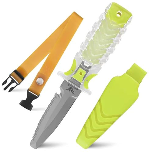MILLION SOURCE Tauchermesser mit Beinholster für Tauchbegeisterte, perfekt für Unterwasserabenteuer, Erwachsene