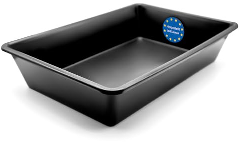 BigDean Ölauffangbehälter 20 L 60x40x12 cm aus robustem Kunststoff – Auffanghilfe für Ölwechsel