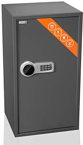 Brihard Betriebs XXL Elektronischer Safe mit LCD 73x40x36cm - Extra großer Elektronischer Safe mit Code, Digitalem Zahlenschloss - 2 Verstellbare Ablagen