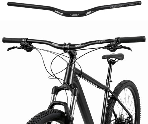 WAKE Fahrradlenker 31.8MM MTB Lenker Aluminiumlegierung Mountainbike Lenker Riser Bar fahrrad lenker für Rennrad MTB 720MM - Schwarz (30mm Höhe)