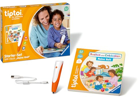 Ravensburger tiptoi Starter-Set 00112: Stift und Bilderbuch Suchen und Entdecken Meine Welt - Lernspiele für Kinder ab 2 Jahren - Spielzeug ab 2 Jahre