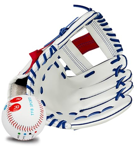 Baseball-Handschuh für Kinder/Jugendliche/Erwachsene mit 1 Ball, Softball-Handschuhe, Baseball-Schlaghandschuhe, Jugend-Baseball-Handschuh, PU-Leder