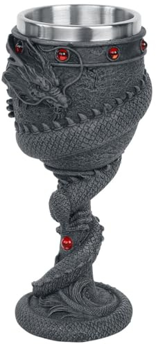 Nemesis Now Dragon Coil Goblet None Kelch schwarz Polyresin Drachen, Geschenke, Gothic