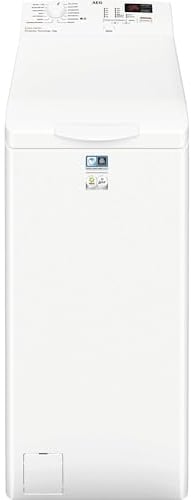 AEG Waschmaschine Toplader, Serie 6000 ProSense: Mengenautomatik, 6 kg, Inverter Motor, EEKL B, Startzeitvorwahl, Leise, 1200 U/min, Weiß, LTR6N40260