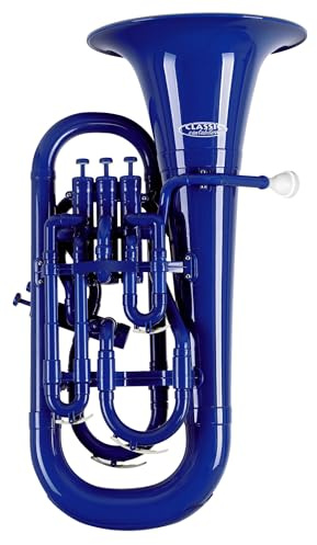 Classic Cantabile KEU-30BU MardiBrass Kunststoff Bb-Euphonium Blau | Euphonium in Bb-Stimmung, Material: ABS Kunststoff, Konische Bohrung: 14, 5 - 16, 8 mm, Schallbecherdurchmesser: 315 mm, 0 kg