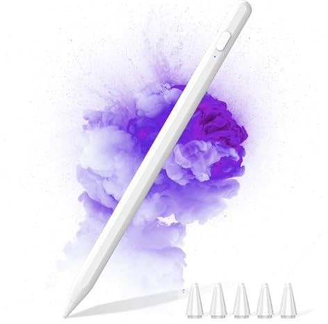 KISSLEAF Universal Tablet Stift Stylus Pen für alle Tablet Phone für Android Samsung Lenovo Huawei XiaoMi Vivo mit 5 Tipps,1.5mm Stiftspitze 30min Schnellladung magnetische Adsorption