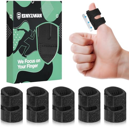EDNYZAKRN 5Pcs Daumenschienen für Trigger Finger | Gebrochene, Arthritis, Finger Unterstützung für Zeigefinger - Mittelfinger - Ringfinger - Kleine Finger