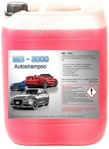 10 L Nano Autoshampoo Carshampoo Konzentrat Glanzshampoo Autoglanz Abperleffekt