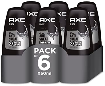 Axe Roll On Black Deodorant für Herren, 50 ml, 6 Stück