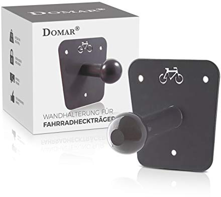 DOMAR WANDHALTERUNG FAHRRADTRÄGER – Robuste Halterung für Fahrradträger Anhängerkupplung inkl. Schrauben – Passend für Kugelkopf Anhängerkupplung von Thule, Uebler UVM.