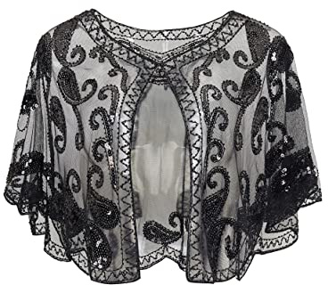 BABEYOND 1920er Jahre Retro Schal Umschlagtücher für Abendkleider Stola für Hochzeit Party Gatsby Kostüm Accessoires