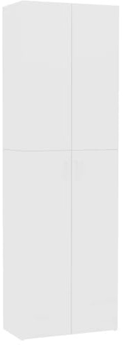 vidaXL TV-Schrank Weiß 60x32x190 cm Holzwerkstoff