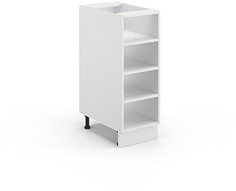 Vicco Küchenregal Fame-Line, Weiß, 30 cm | MDF-Front · Ohne Arbeitsplatte · Höhenverst. Füße · ✓ Frei kombinierbar · ✓ Alles griffbereit