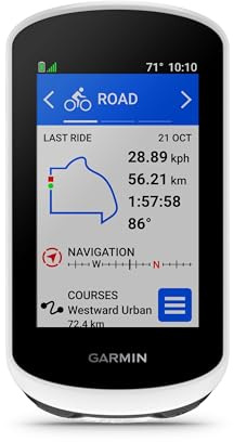 Garmin Edge Explore 2 [renewed] – GPS-Fahrradnavi für Tourenradfahrende und E-Bikende, 3 Zoll Touchdisplay, E-Bike Routing, vorinstallierte Europakarte, bis zu 16 Std Akkulaufzeit [Generalüberholt]