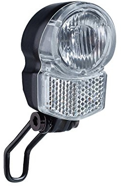 BÜCHEL Fahrradlicht Vorne mit Schalter I Dynamo Betrieb möglich I 25 LUX I StVZO Zulassung I - Fahrradlampe vorne, Fahrrad Scheinwerfer, Fahrradlicht vorne