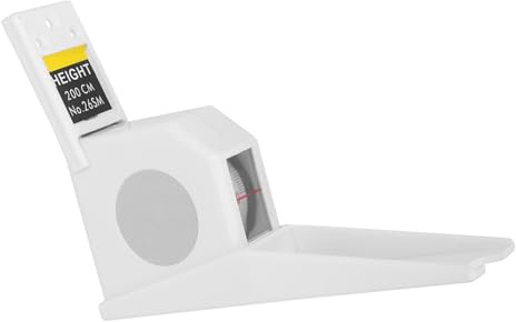 größenmesser wand,Stadiometer,Messlatte Mit Schieber,Höhe Messen,Höhenmessung Für Erwachsene,Stadiometer Wand,Höhenmessung Für Erwachsene 2 Meter Höhe Statur Meter Einziehbares Maßband Lineal Metall M