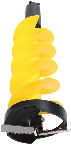 Aoaoy Eisbohrer, Elektrischer Nylon- mit Schutz Zum Eisfischen, 28 Zoll Länge, 8 Zoll Durchmesser, Leichter, Langlebiger Hartlegierungsstahl, Wasserschwimmer-Design mit
