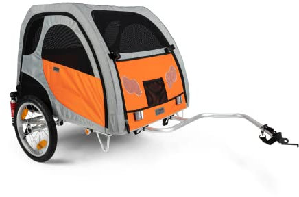TrendPet Comfort Wagon L, Aluminiumhänger mit Federung - Hochwertiger, gefederter Fahrradanhänger für große Hunde