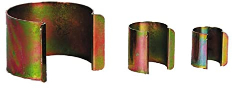 Generico 20 Stück Gewächshausklammern aus Stahl zur Sicherung der Abdeckplane (Metall, Durchmesser 16 mm, grau)