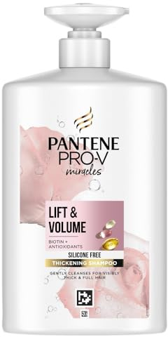 Pantene Pro-V Lift & Volume Haarverdickendes Shampoo mit Biotin, Silikonfrei 1000ml Pumpspender. Pro-V Miracles Shampoo, Angereichert mit Antioxidantien. Sichtbar Volleres Haar