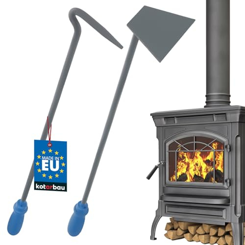 KOTARBAU® Kamingarnitur Schürhaken Schaber für Ofen Kessel Stark und Massiv