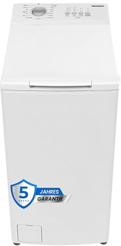 HEINNER HWM-TL6010C++ 6 kg Toplader-Waschmaschine, 1000 U/min, 15 Programme, Energieklasse C, kompaktes Design mit Soft-Close-Deckel, 5 Jahre Garantie für Zuverlässigkeit (6 KG)