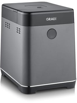 GRAEF Brotbackautomat BA806, Brotbackmaschine mit 36 Programmen, 500 g oder 750 g Brot, 60 min Warmhaltefunktion, einstellbare Gehzeiten, 3 Stufen Bräunungsgrad