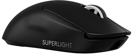 Logitech G PRO X SUPERLIGHT 2 kabellose Gaming-Maus, 60 g Pro-Grade-Maus mit 5 programmierbaren Tasten, 44K-DPI-Sensor, 8.000 Hz Signalrate, USB-C-Ladefunktion für PC/Mac - Schwarz