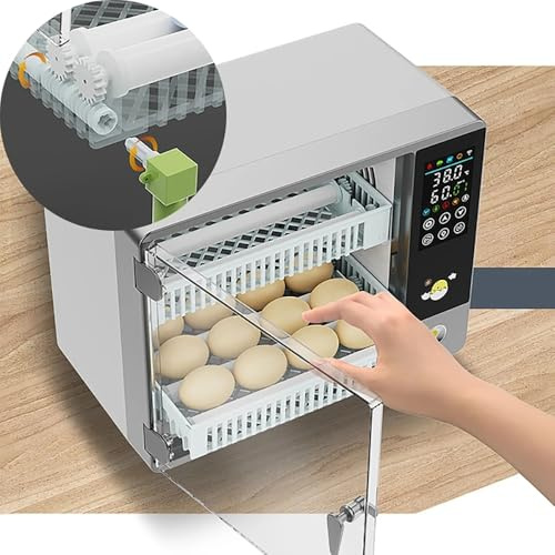 NEWFUN Brutautomat Vollautomatisch, Brutautomat, 24 Eier Intelligente Temperaturkontrolle Touchscreen, Mit Automatischem Rotationssystem und Temperaturkontrolle für Inkubator Hühner ,Wachtel