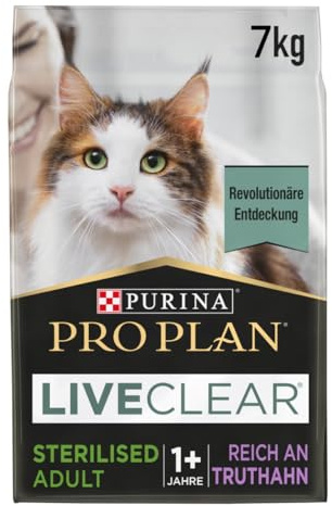 Pro Plan LIVECLEAR STERILISED ADULT reich an Truthahn, 1er Pack (1x 7kg)