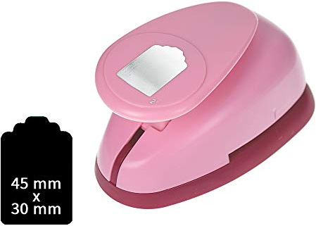 Sescha Motivlocher/Papierstanzer Etikett von EFCO - Größe XL: 45x30mm