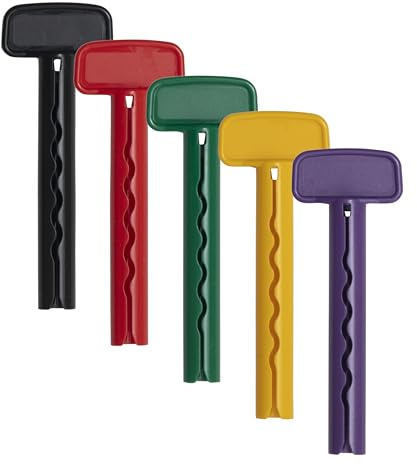 TubiPress® Tubenschlüssel - Made in Germany - Tubenquetscher Tubenentleerer Tubenpresser Tubenboy® - 66mm - 5 Stück (bunt gemischt)
