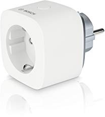 Bosch Smart Home Zwischenstecker kompakt, smarte Steckdose mit App-Funktion, Funksignal-Verstärkung, kompatibel mit Alexa, Google Home und HomeKit
