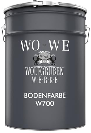 WO-WE Bodenfarbe Bodenbeschichtung Betonfarbe W700 Anthrazit Grau ähnl. RAL 7016-2,5L