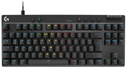 Logitech G PRO X TKL RAPID Tenkeyless kabelgebundene Gaming Tastatur | Magnetischen Analogschaltern, Trigger-Modus, einstellbarem Auslöser, anpassbarer RGB-Beleuchtung, DEU QWERTZ - Schwarz