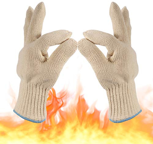 Halinuia Hitzefeste Küchenhandschuhe Backofen Grill Kochen Drinnen Draußen | Robust, Flexibel, Einfach Reinigen, Schützt Vor Verbrennungen, Geeignet Für Kochen Drinnen Draußen, Alle Kochaktivitäten