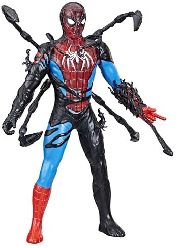 Marvel Spider-Man VenomVersus Spider-Man Farbwechsler Action-Figur mit Zubehör, Black