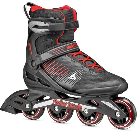 Rollerblade ZETRABLADE, Inline Skates für Männer, Fitness Inliner, Schwarz/Rot