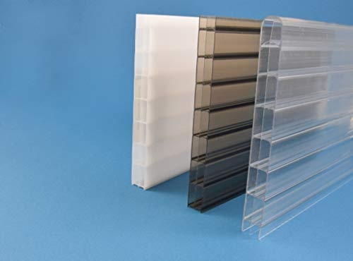 Stegplatte aus Polycarbonat |Doppelstegplatte| 16mm stark | Steg 3 Fach | klar 980mm x 5000mm