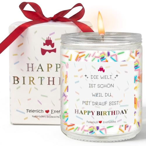 ORANGXUN Geburtstagsgeschenk für Frauen Freundin, 9OZ Geburtstagskerzen | Beste Freundin Geschenke Geburtstag, Geschenke für Frauen Geburtstag, Birthday Gift for Women, Geburtstagsgeschenk Schwester